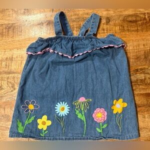 Mud Pie Flower Power Ruffle Detail Top Size 5T